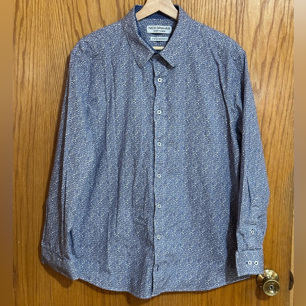 Nick Graham everywhere stretch modern fit men’s XL‎ long sleeve button down